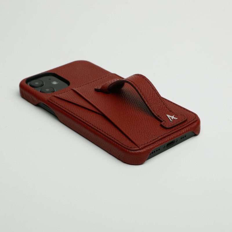Luxury Leather Loop Cases with Mirror Card Holder for iPhone 14 13